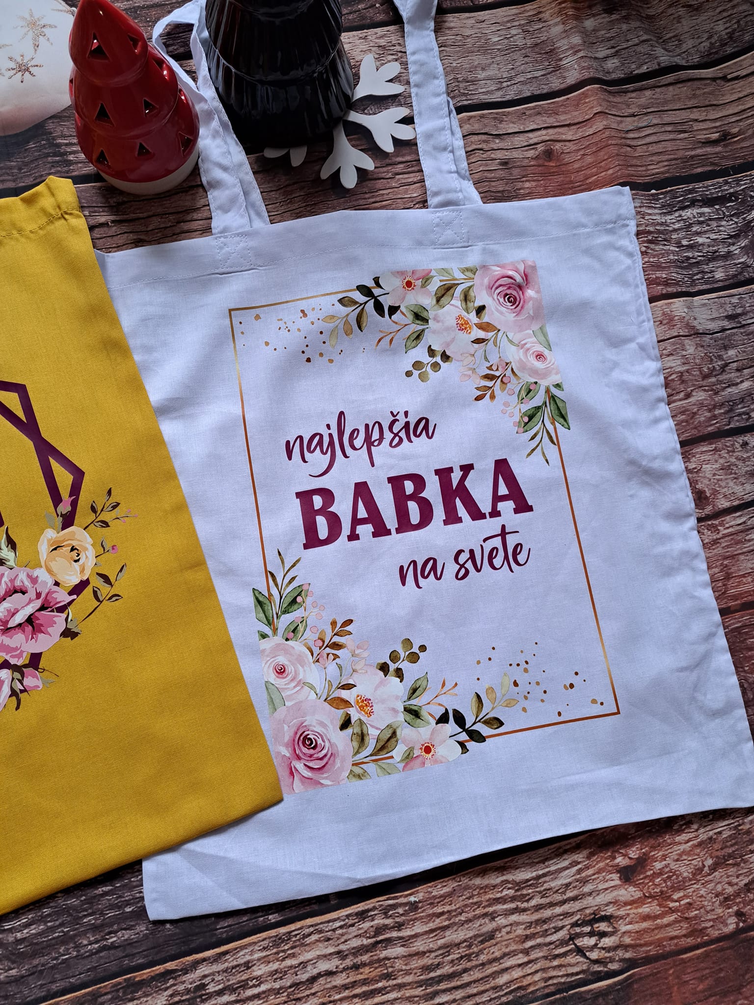 Biela taška pre babku