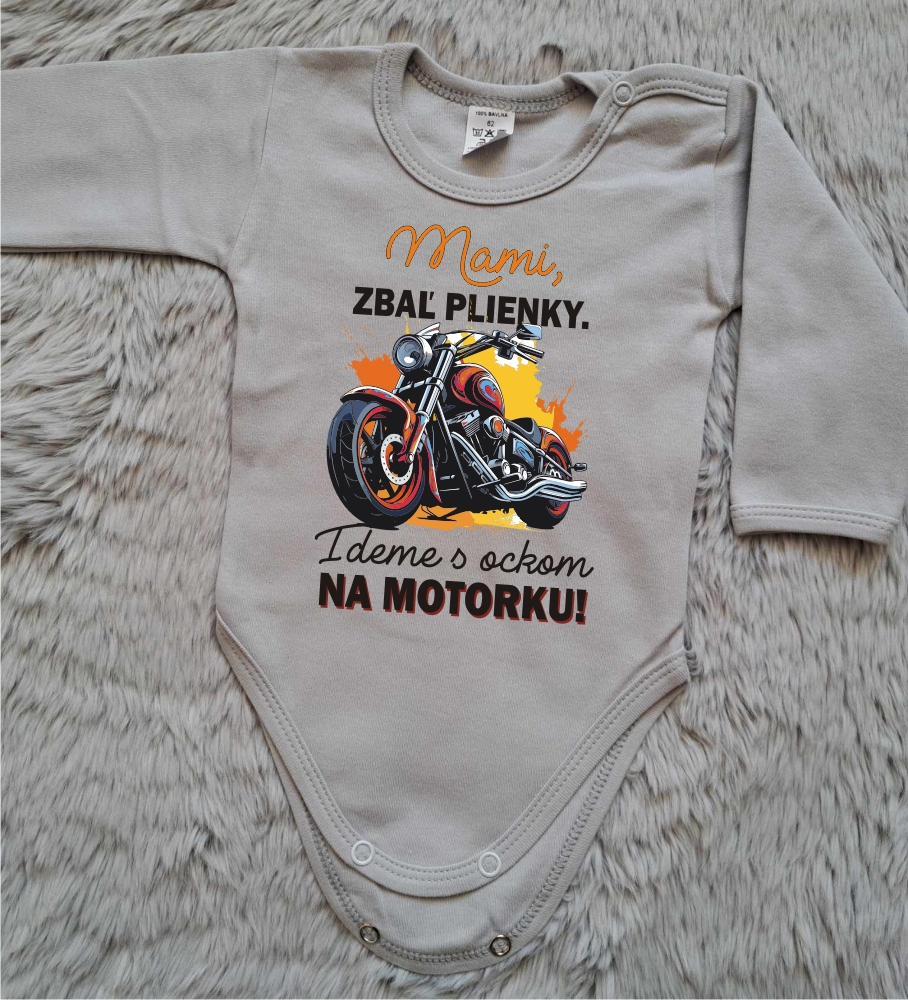 Idem s ocom na motorku